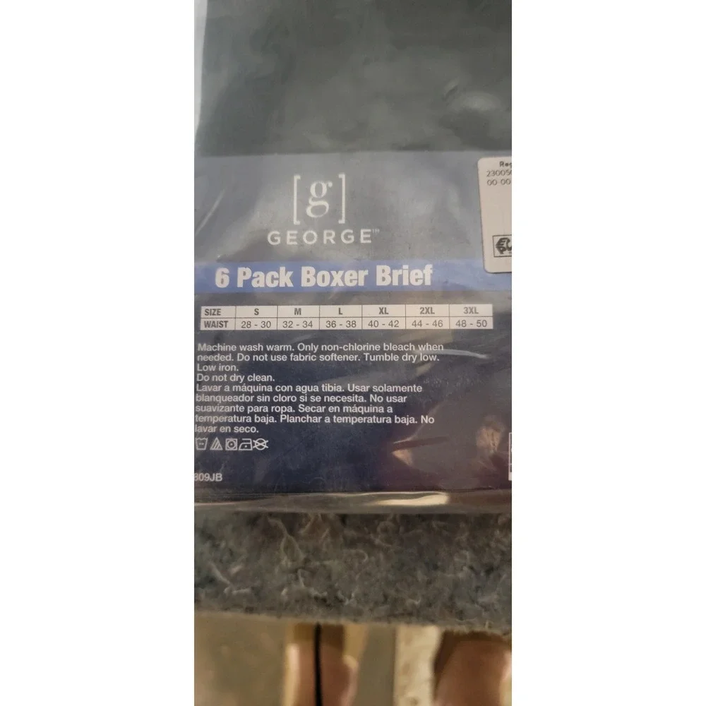 George Men's Regular Leg Boxer Briefs Size Small‎ NWT